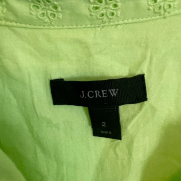 J. Crew Light Green Eyelet Dress - Picture 4 of 6